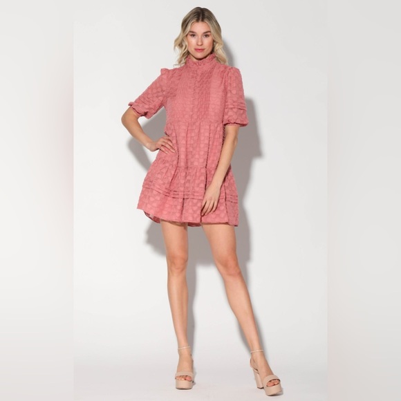 Elia Dress, Coral Blush by Walter Baker size Small - Picture 2 of 8